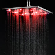 ALFI brand LED12S 12" Square Multi Color LED Rain Shower Head