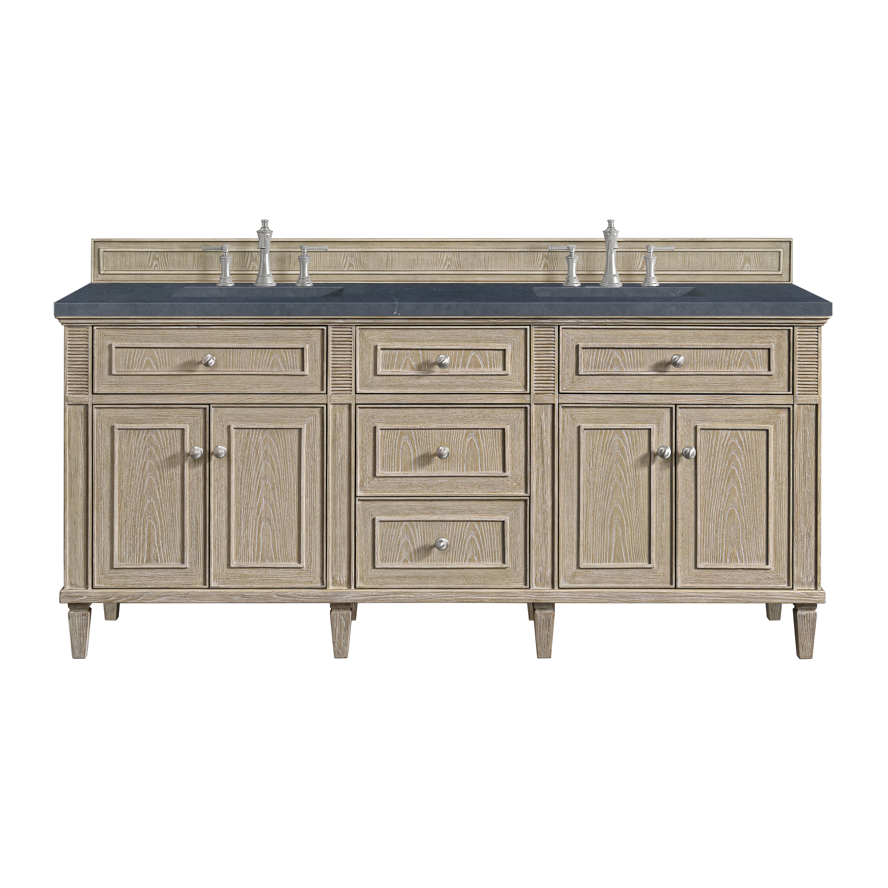 James Martin Lorelai 72" Double Vanity in Whitewashed Oak with 3cm Countertop