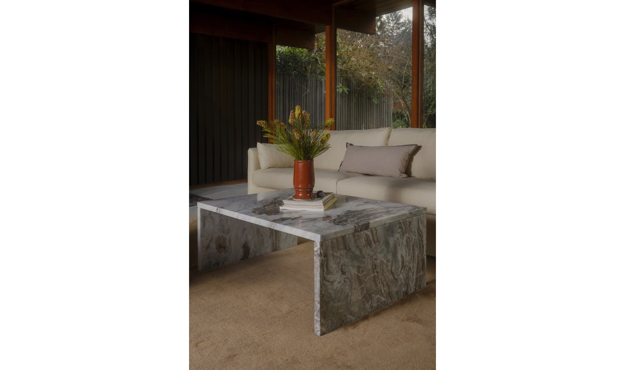 Moes Rosa Coffee Table Torrento Marble GZ-1189
