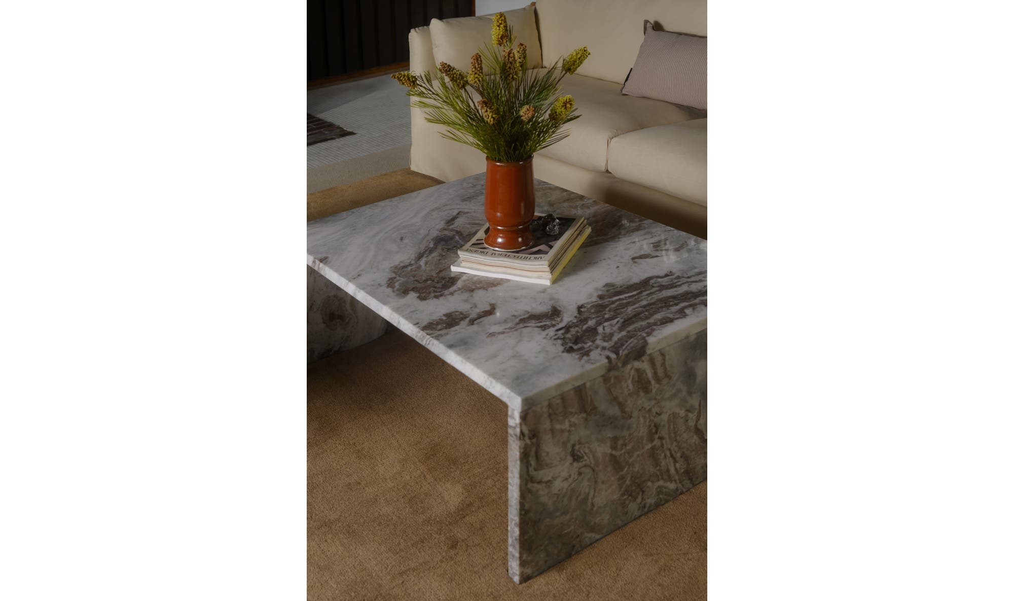 Moes Rosa Coffee Table Torrento Marble GZ-1189