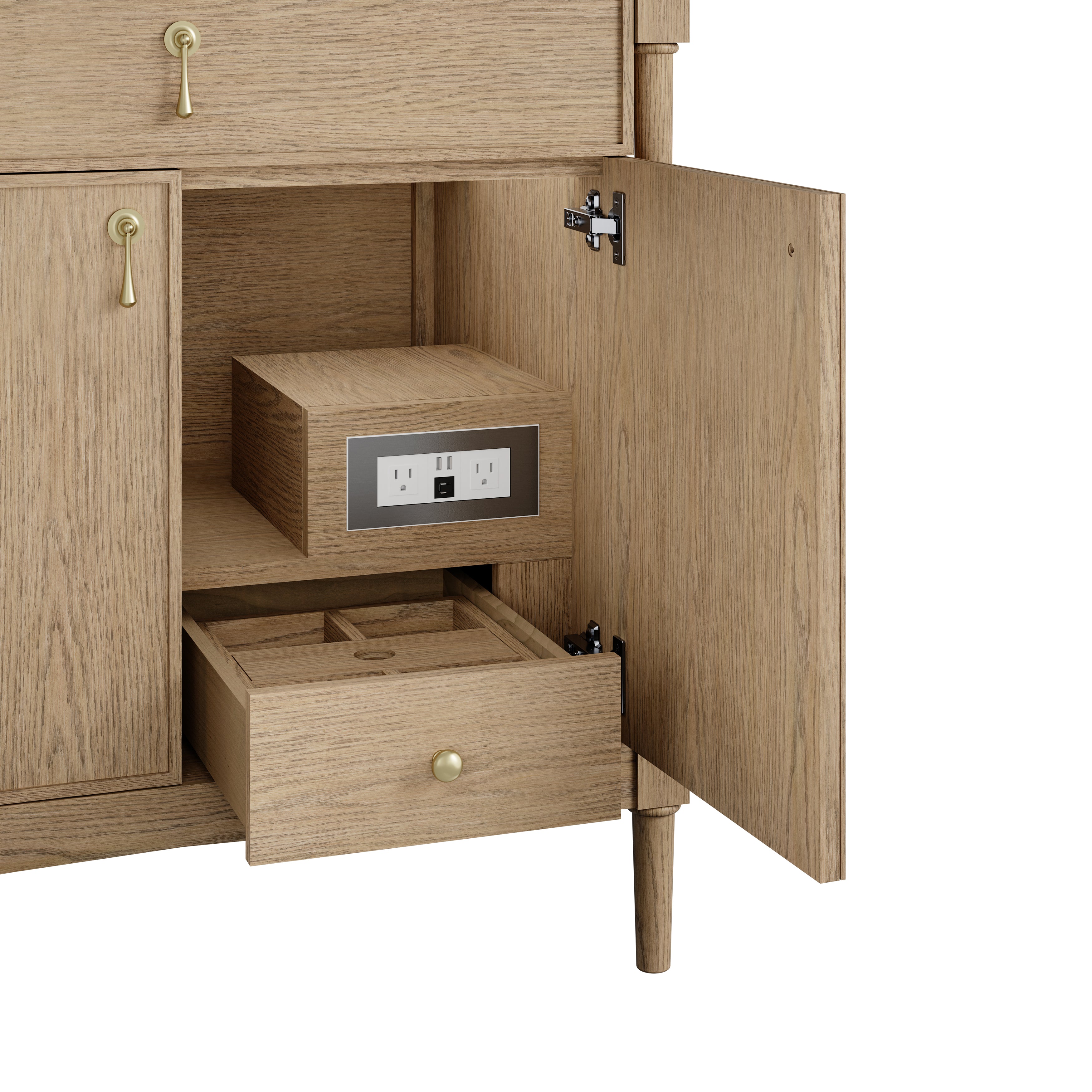 James Martin Kinnsden 36" Single Vanity in Weathered Oak with 3cm Countertop