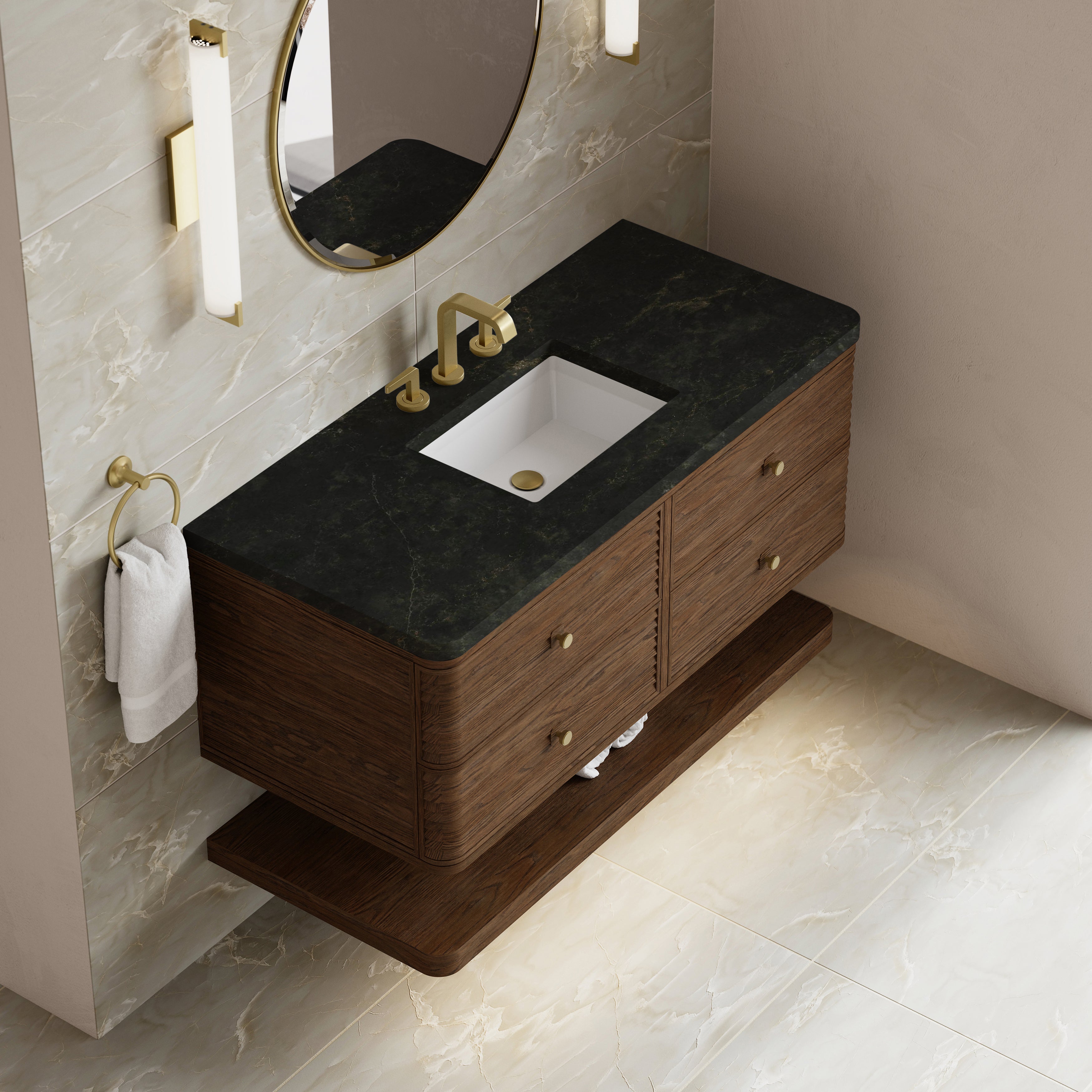 James Martin Allamari 48" Single Vanity in Sable with 3cm Countertop
