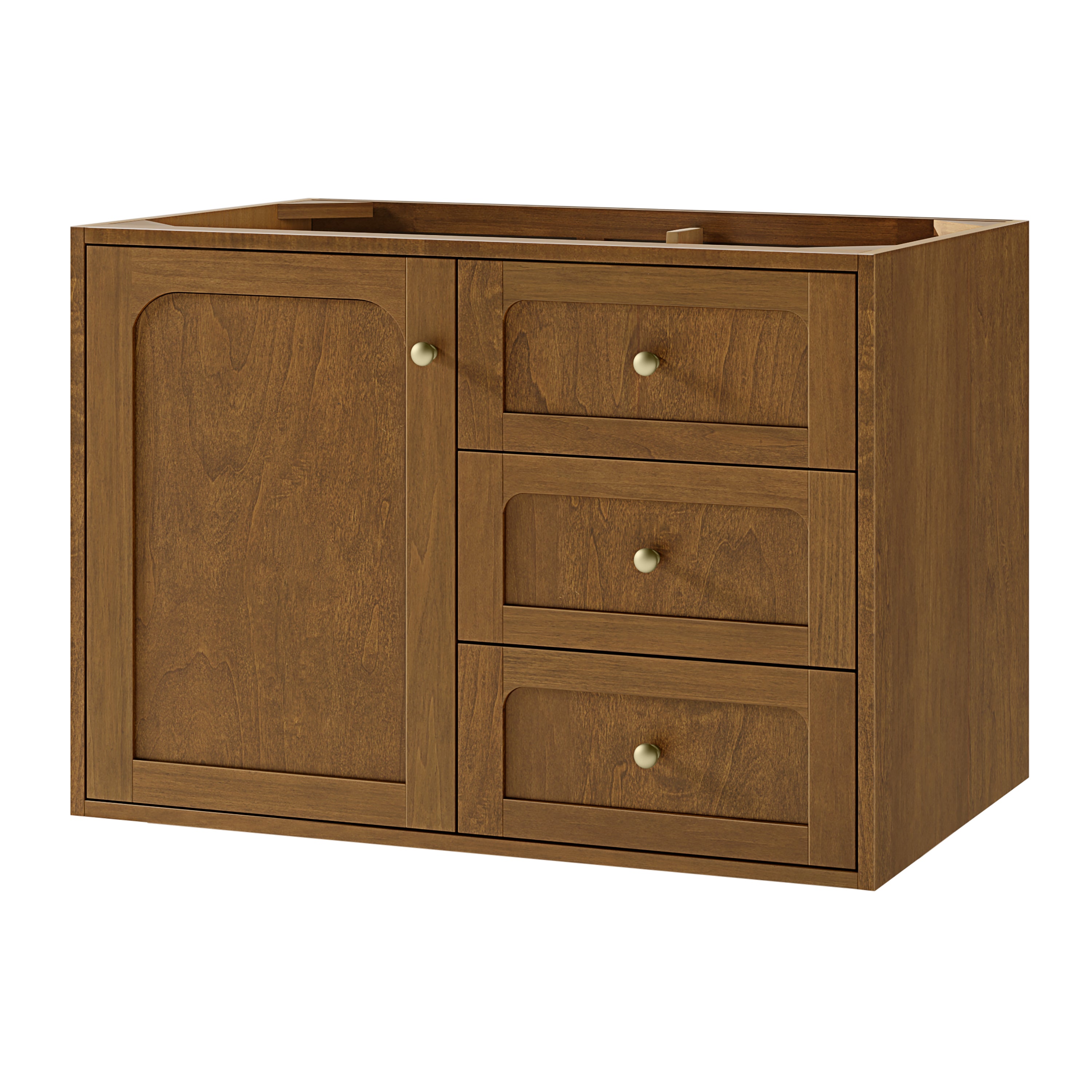 James Martin Laurent 36" Single Vanity in Honey Oak with 3cm Countertop