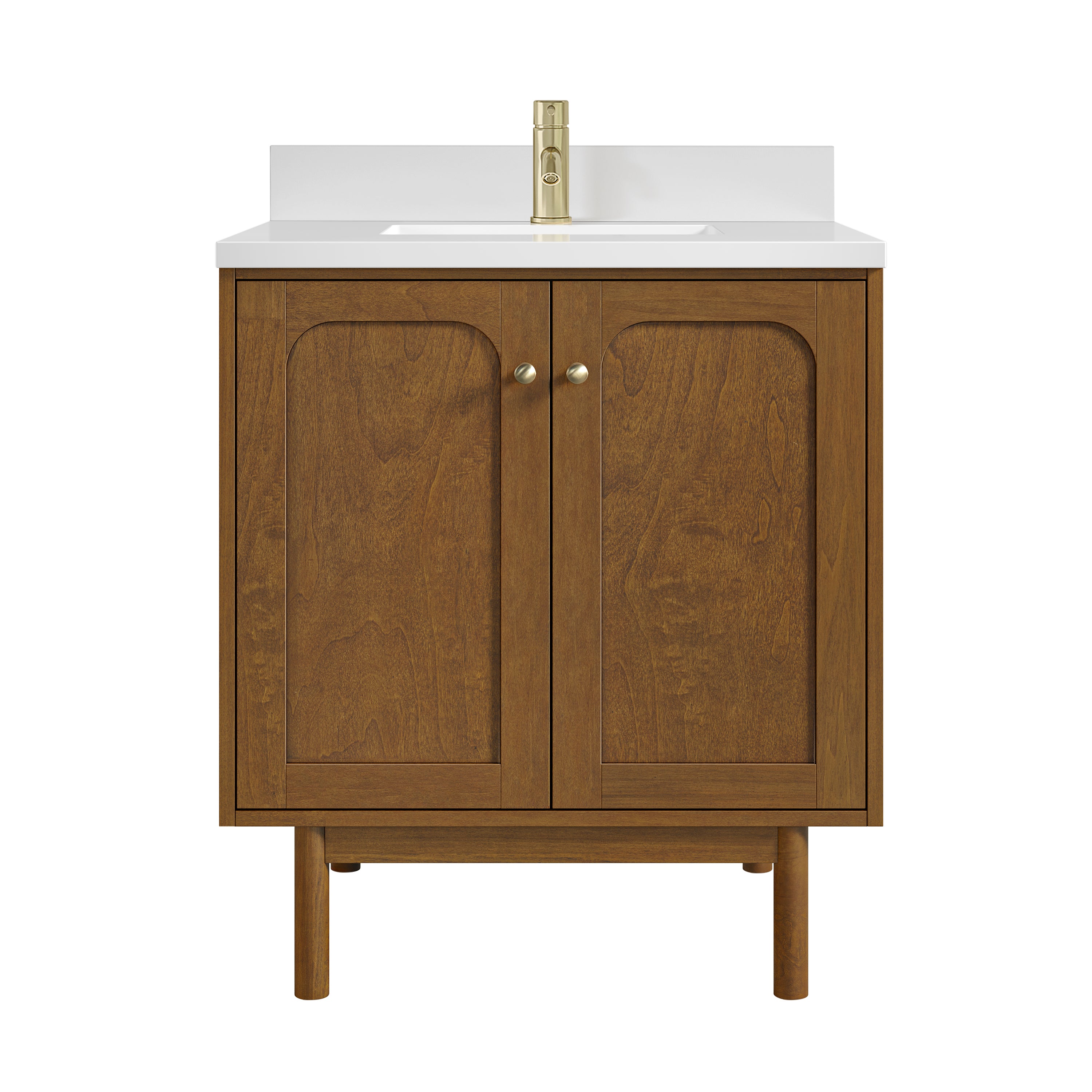 James Martin Laurent 30" Single Vanity in Honey Oak with 3cm Countertop