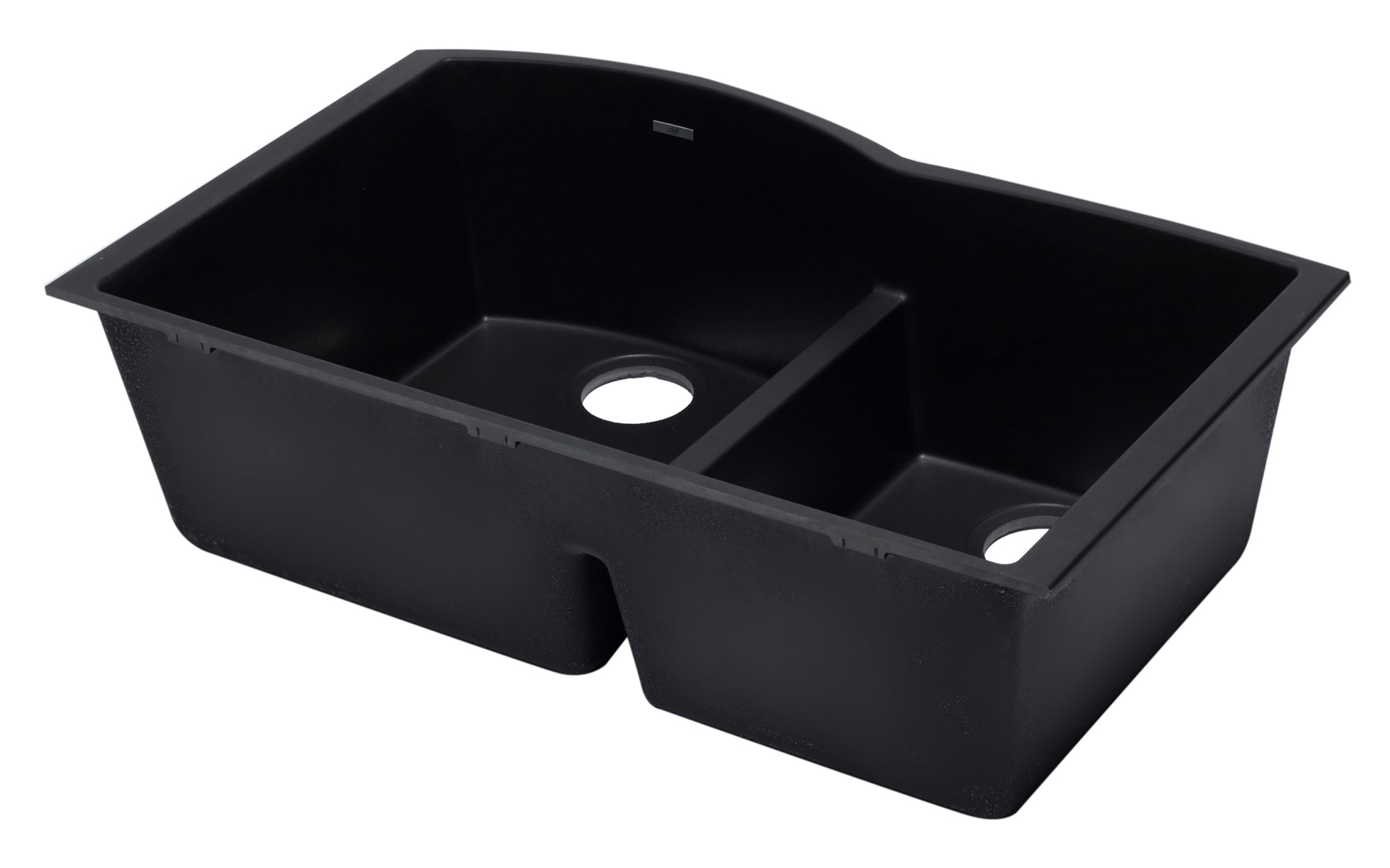 ALFI brand AB3320UM 33" Double Bowl Undermount Granite Composite Kitchen Sink