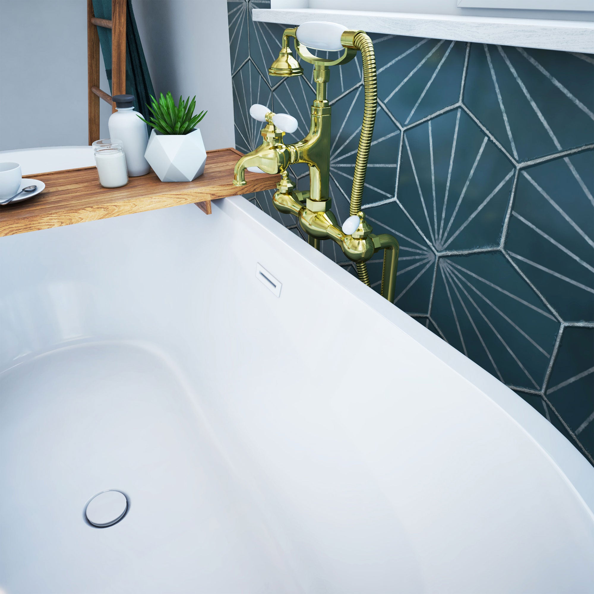 DreamLine Havana 67 in. L x 23 in. H Bathtub