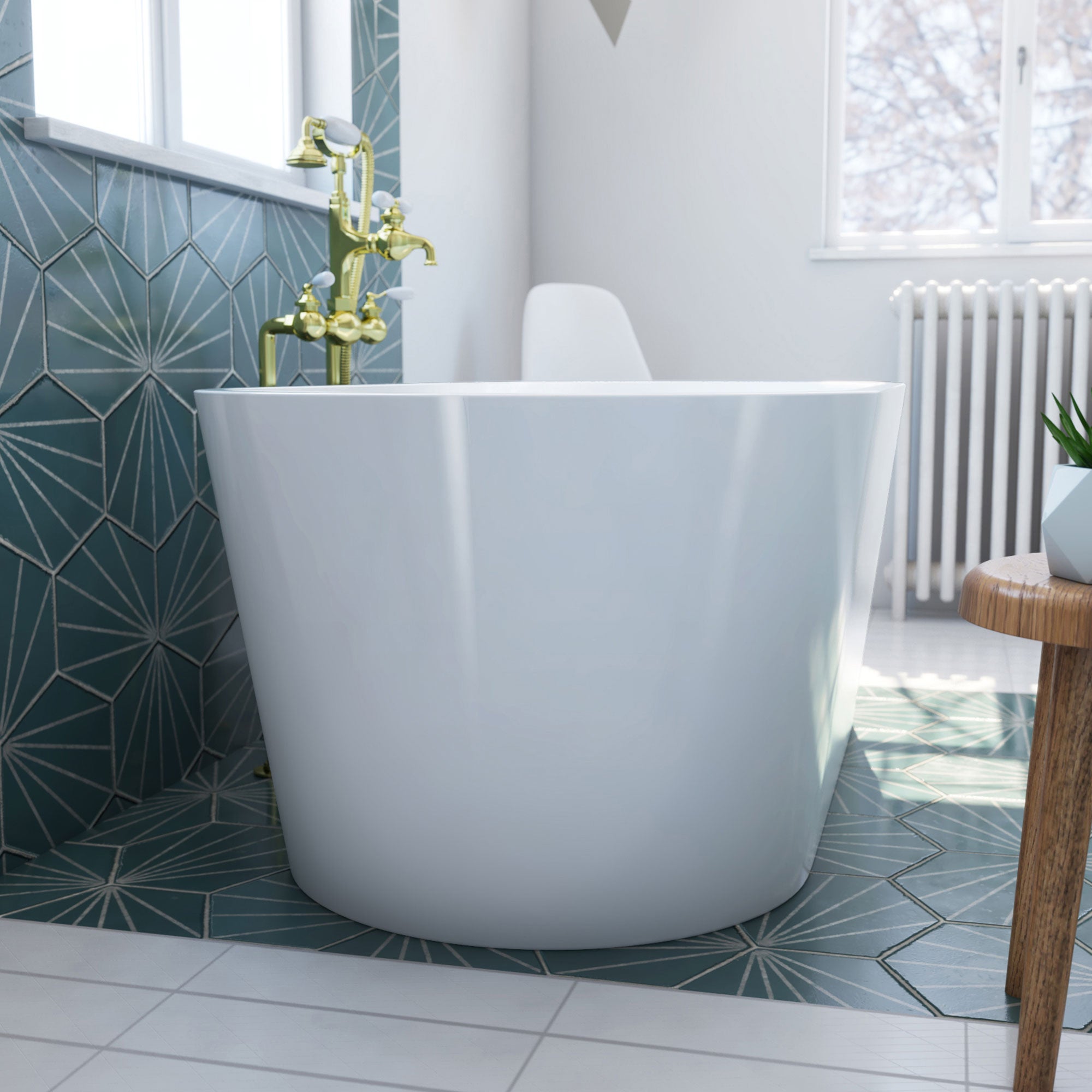DreamLine Havana 67 in. L x 23 in. H Bathtub
