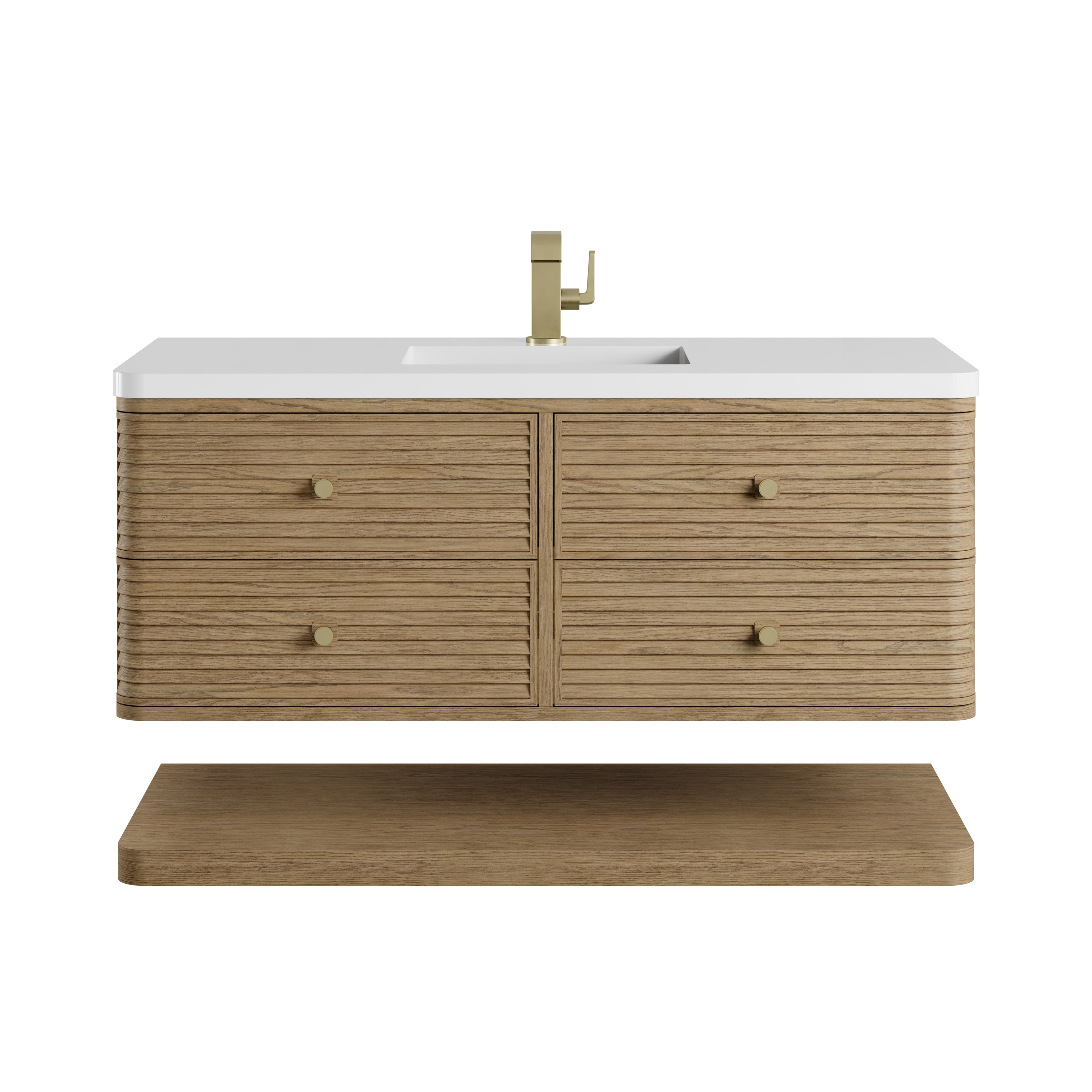 James Martin Allamari 48" Single Vanity in Dune Mist with 3cm Countertop