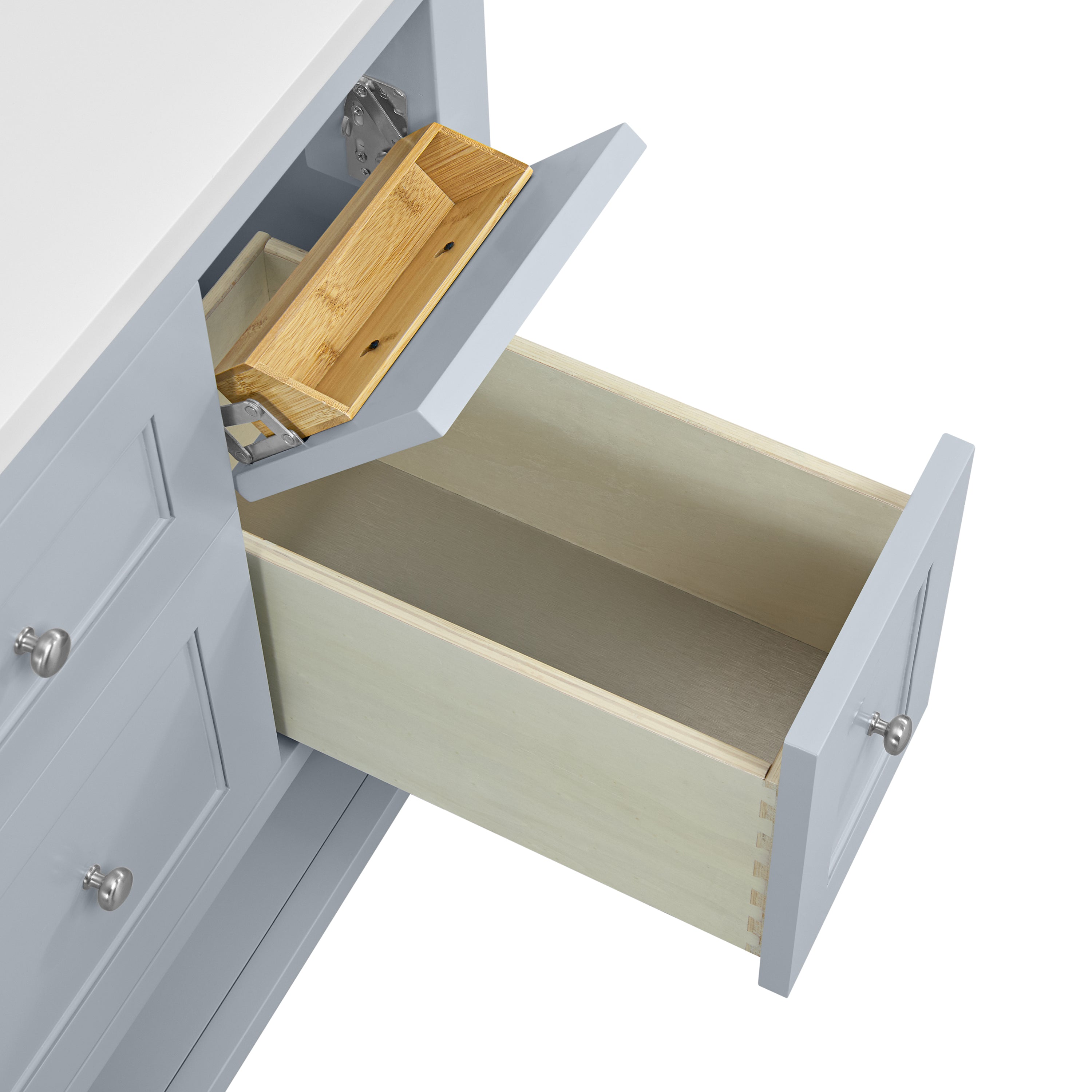 James Martin Breckenridge 36" Single in Serenity Blue with 3cm Countertop