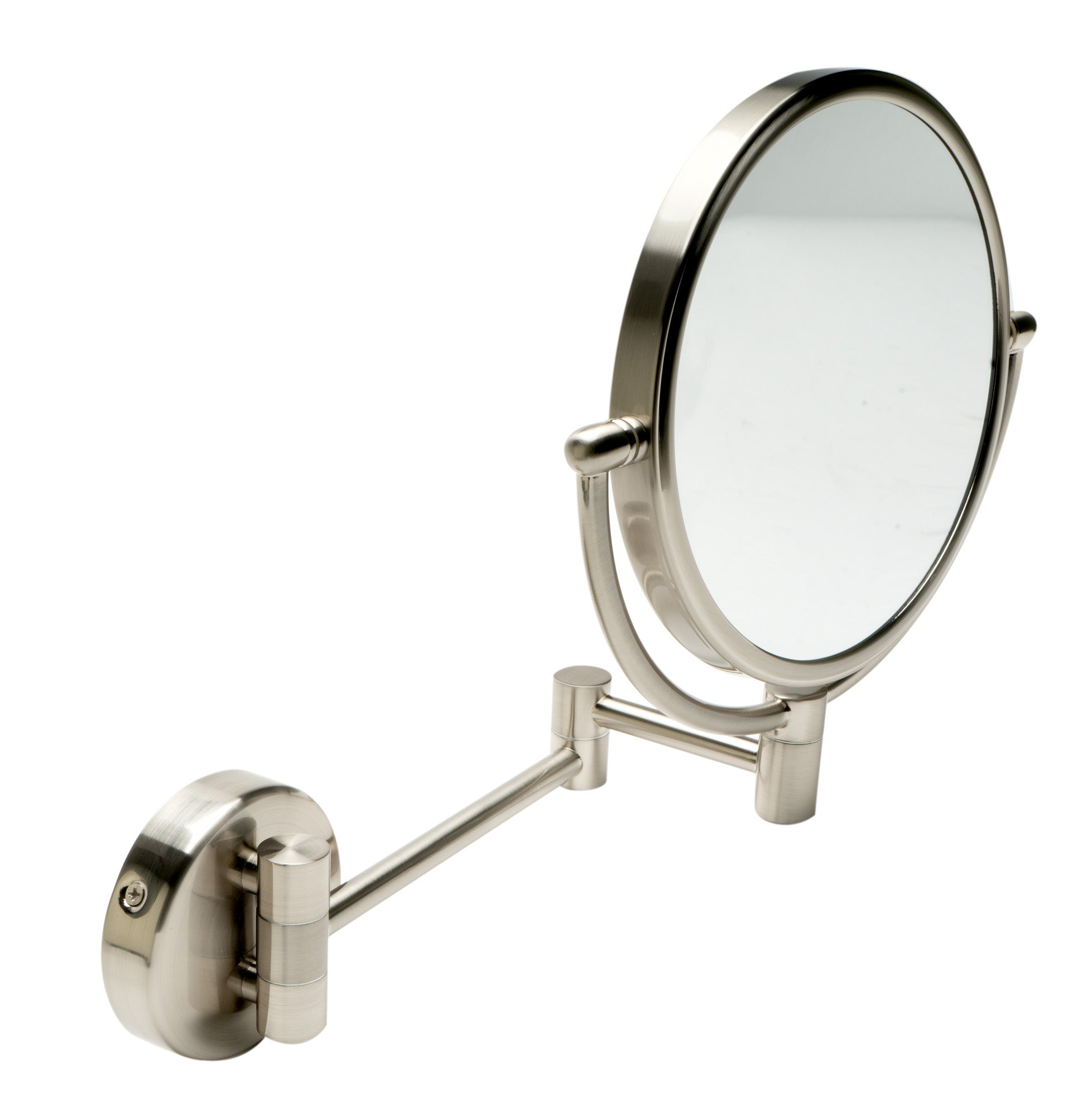 ALFI brand ABM8WR 8" Round Wall Mounted 5x Magnify Cosmetic Mirror