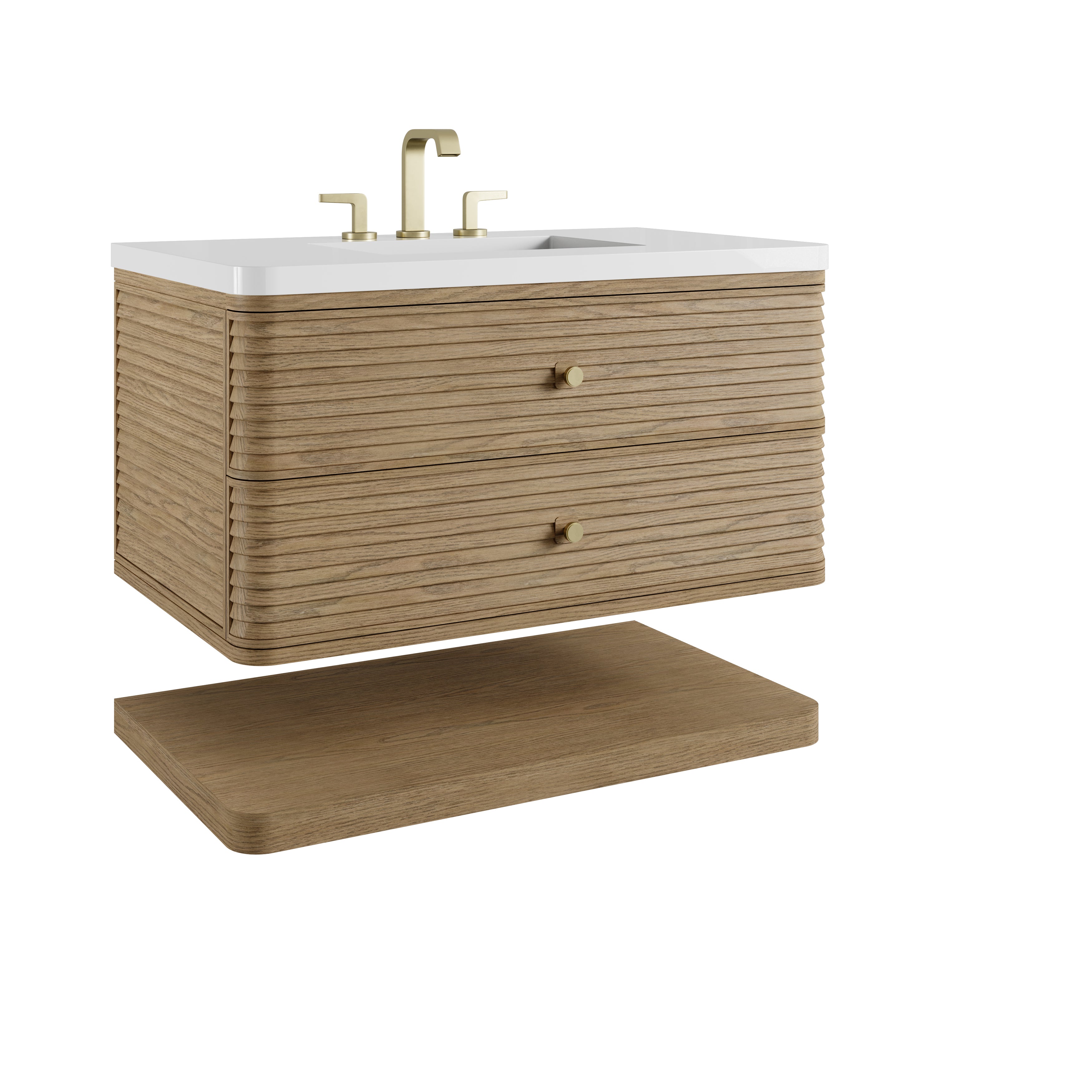 James Martin Allamari 36" Single Vanity in Dune Mist with 3cm Countertop