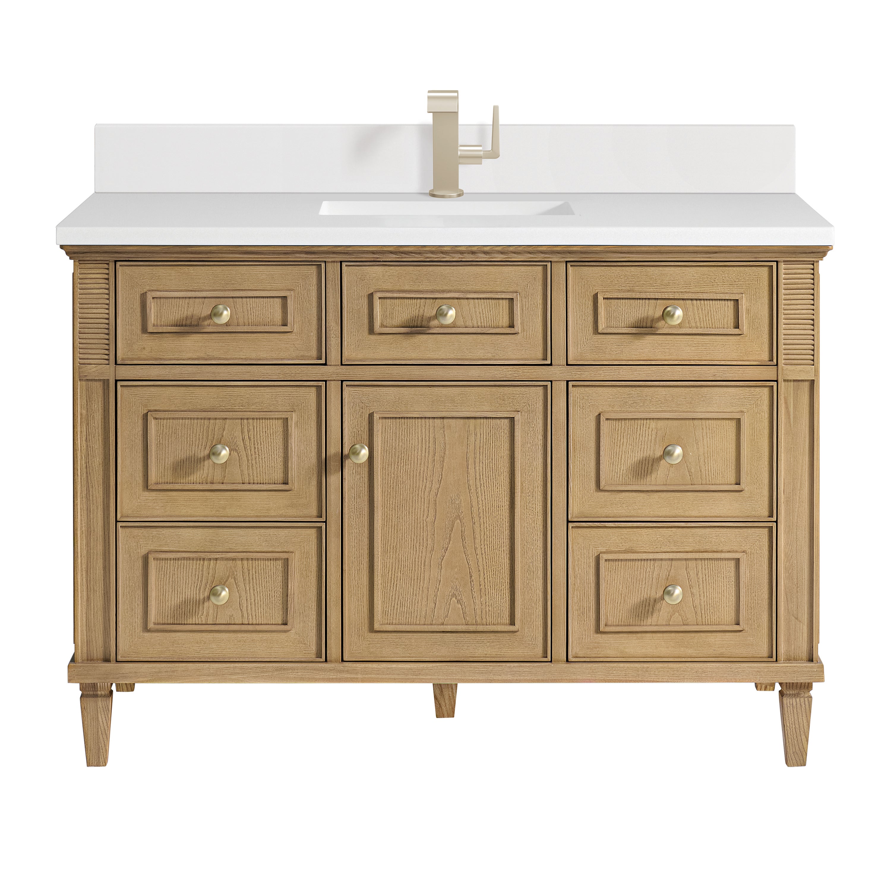 James Martin Lorelai 48" Single Vanity in Light Natural Oak with 3cm Countertop