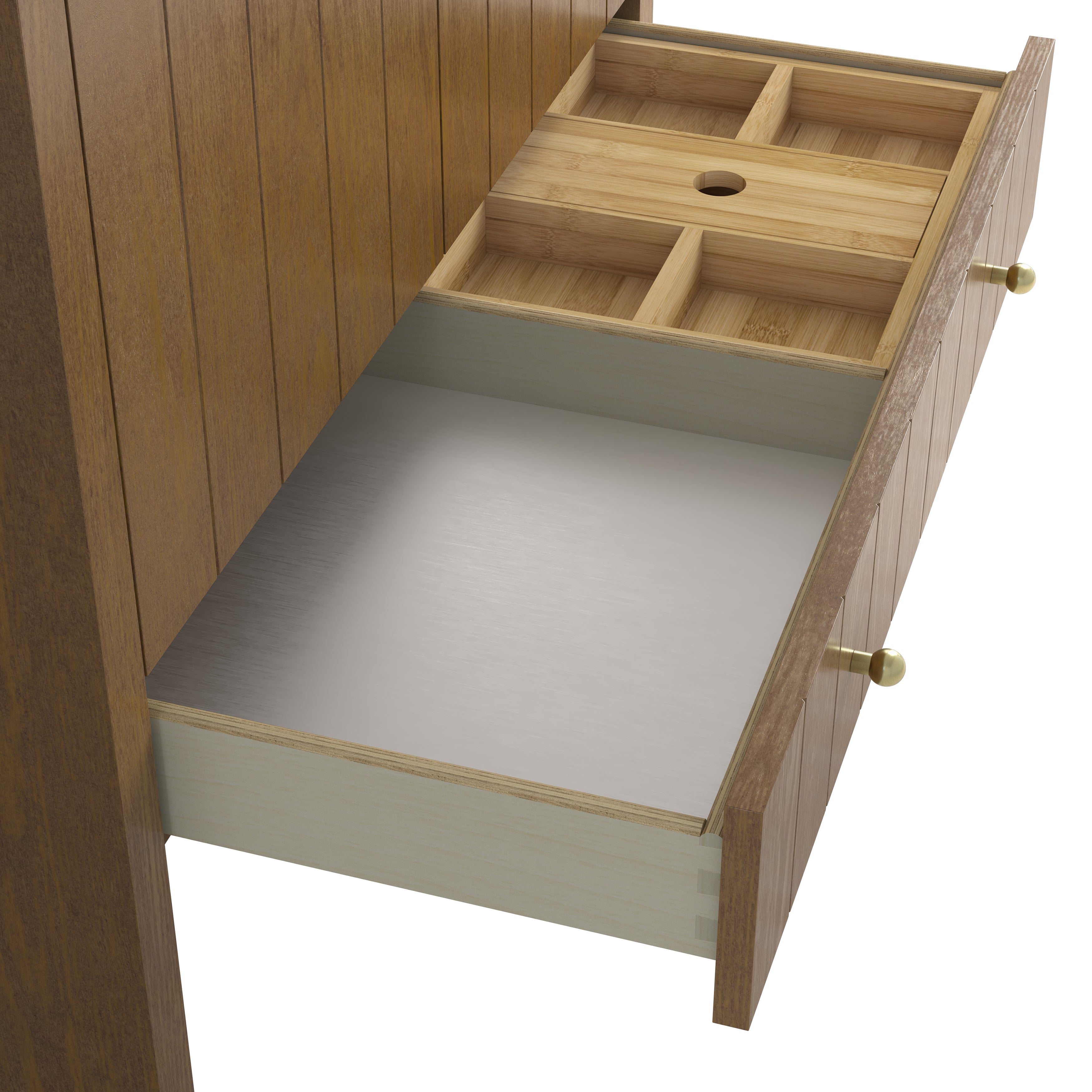 James Martin Hudson 36" Single Vanity in Honey Oak with 3cm Countertop