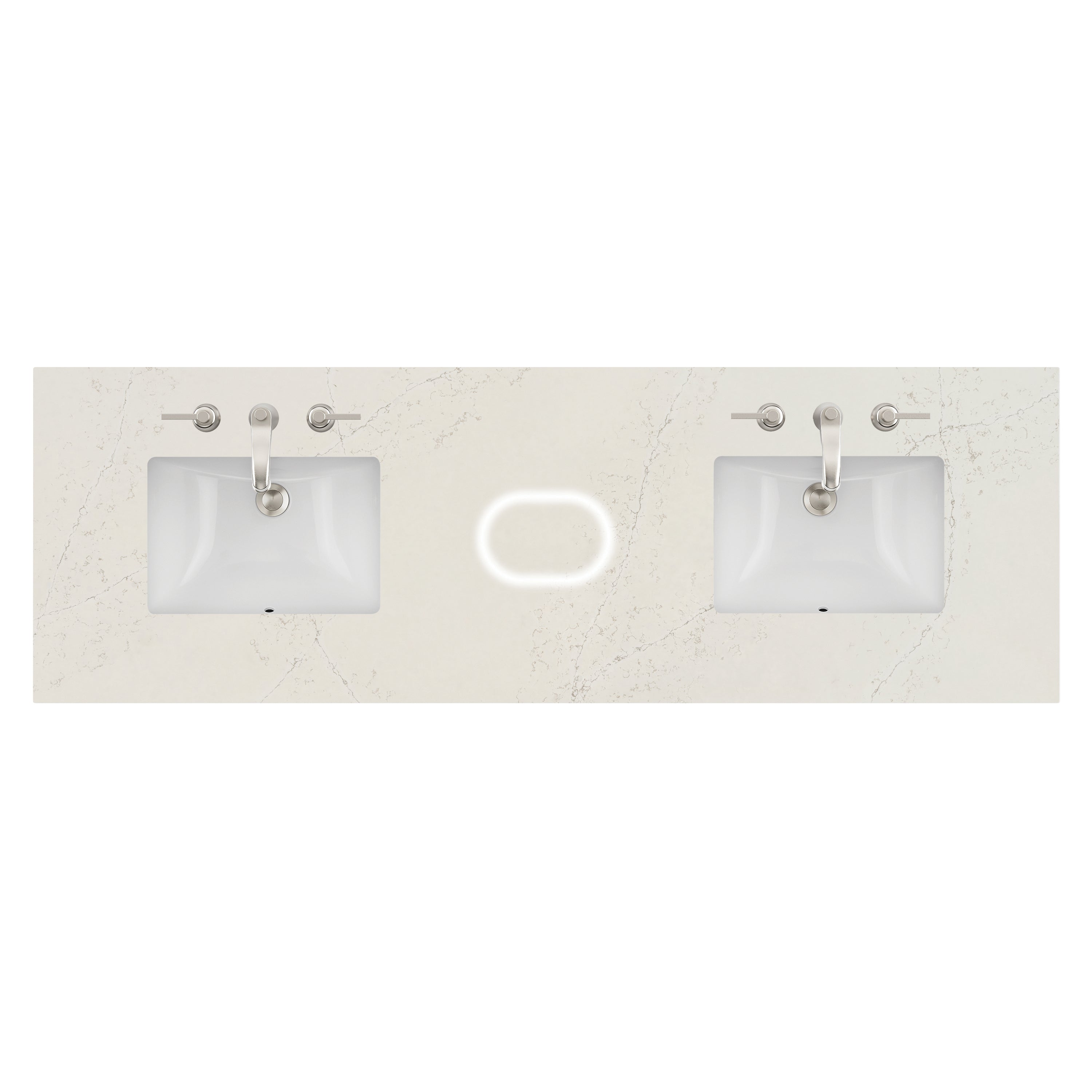 James Martin 72" Double Top with Sink & FreePower Wireless Charger, 3cm (040)