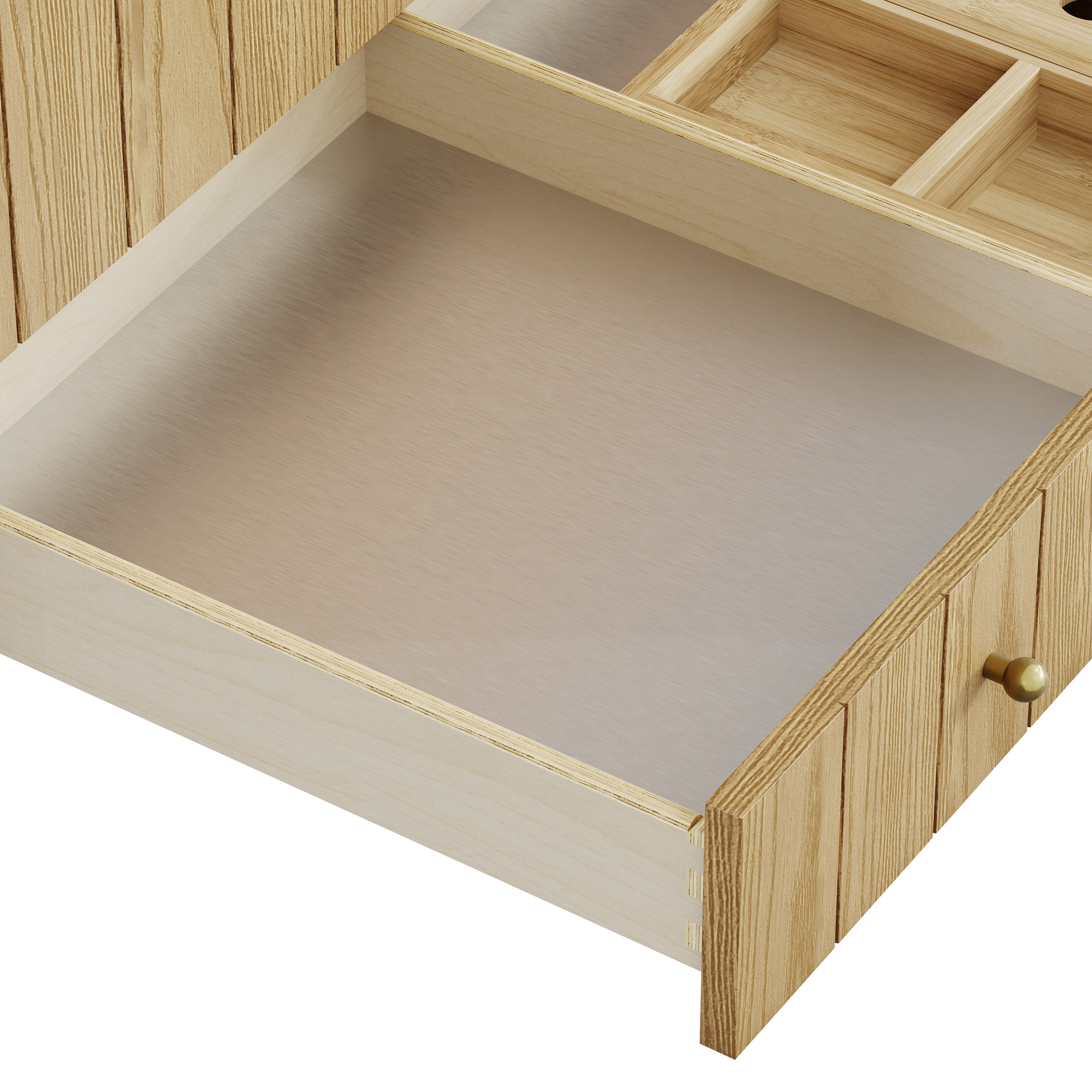 James Martin Hudson 36" Single Vanity in Light Natural Oak with 3cm Countertop