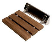 ALFI brand ABS14 14" Folding Teak Wood Wall-Mount Shower Seat Bench