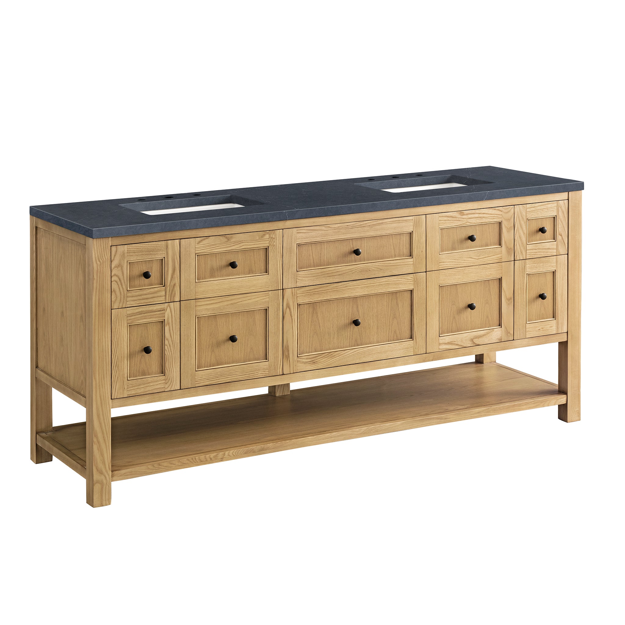 James Martin Breckenridge 72" Double Vanity in Light Natural Oak with 3cm Countertop