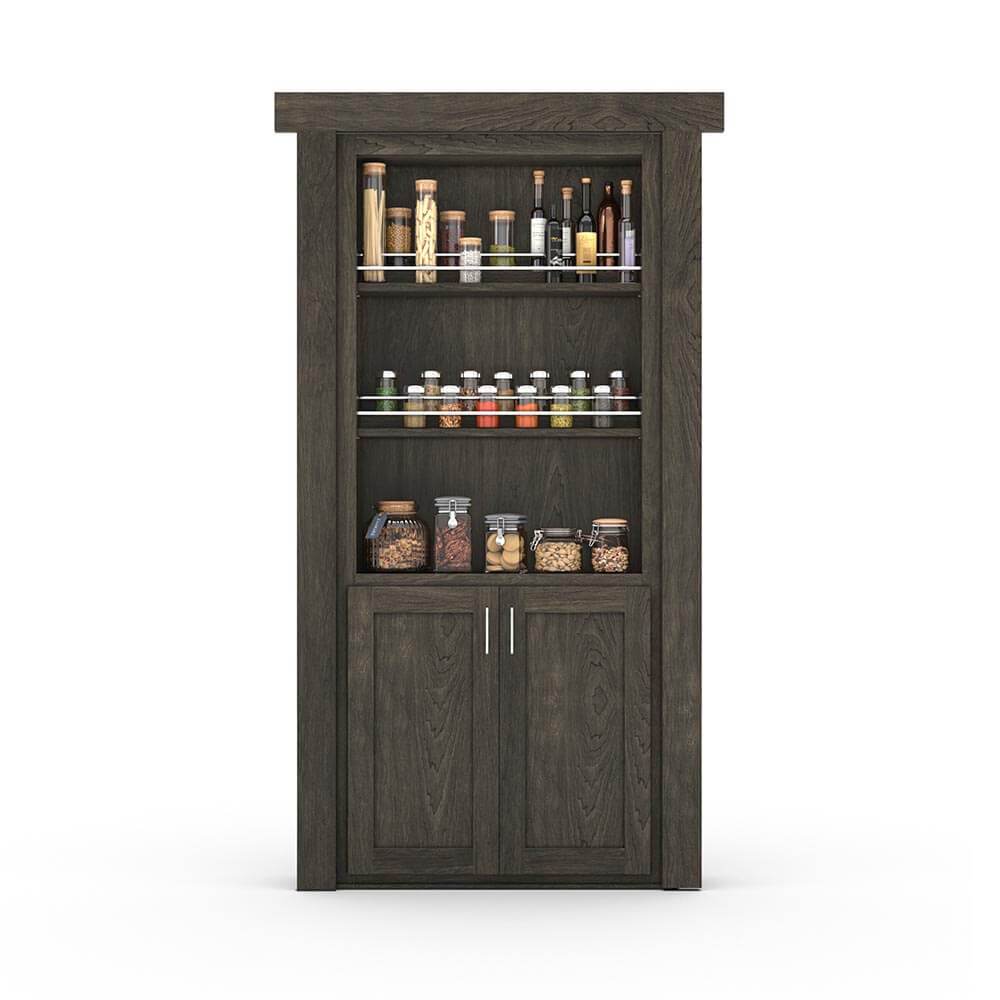 Hidden Flush Mount Maple Spice Rack Door by Murphy Door