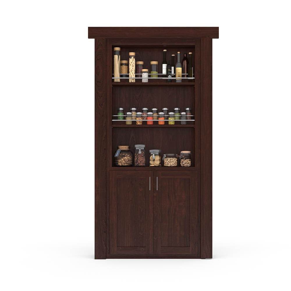 Hidden Flush Mount Maple Spice Rack Door by Murphy Door