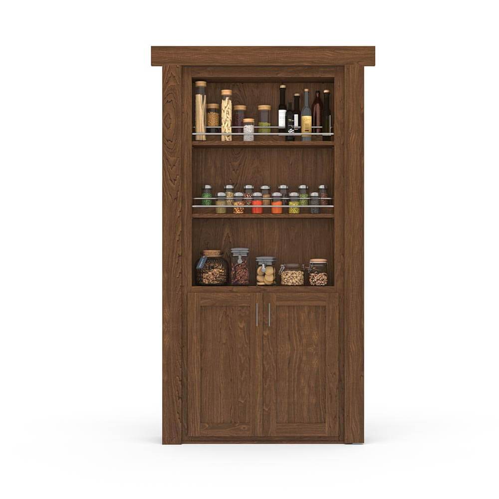 Hidden Flush Mount Maple Spice Rack Door by Murphy Door