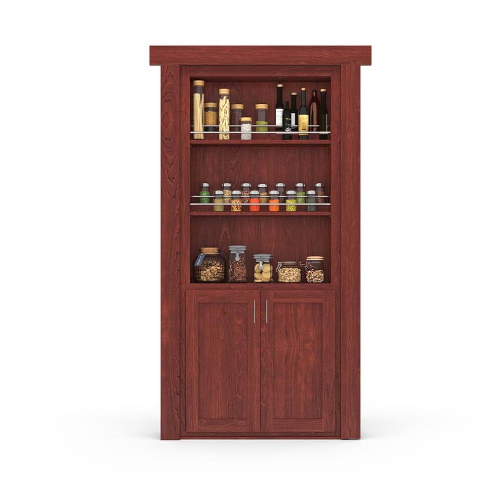 Hidden Flush Mount Maple Spice Rack Door by Murphy Door