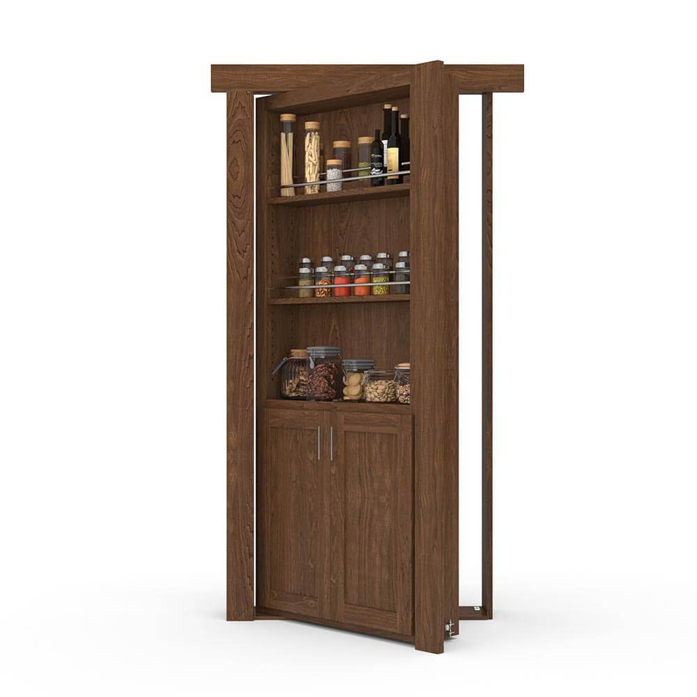 Hidden Flush Mount Maple Spice Rack Door by Murphy Door