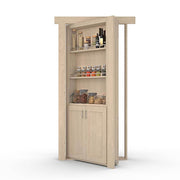 Hidden Flush Mount Maple Spice Rack Door by Murphy Door
