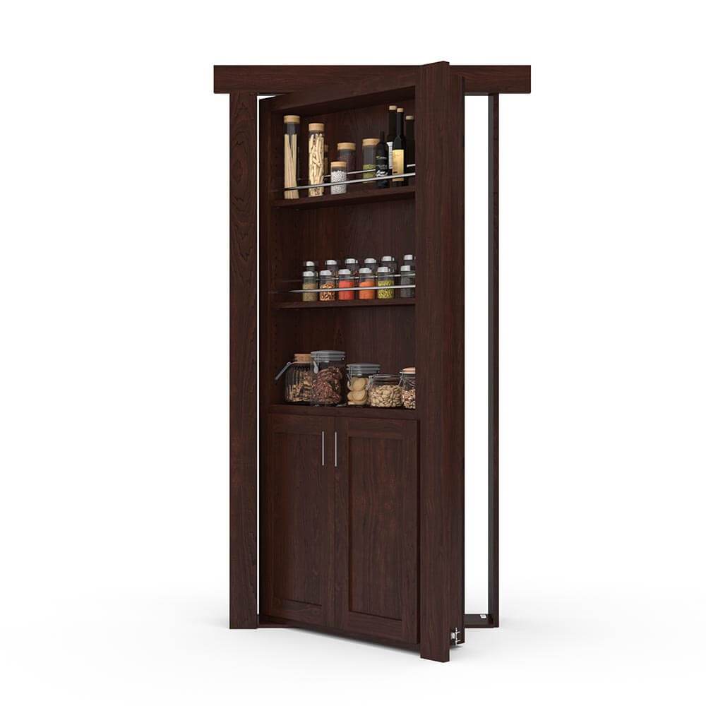 Hidden Flush Mount Maple Spice Rack Door by Murphy Door