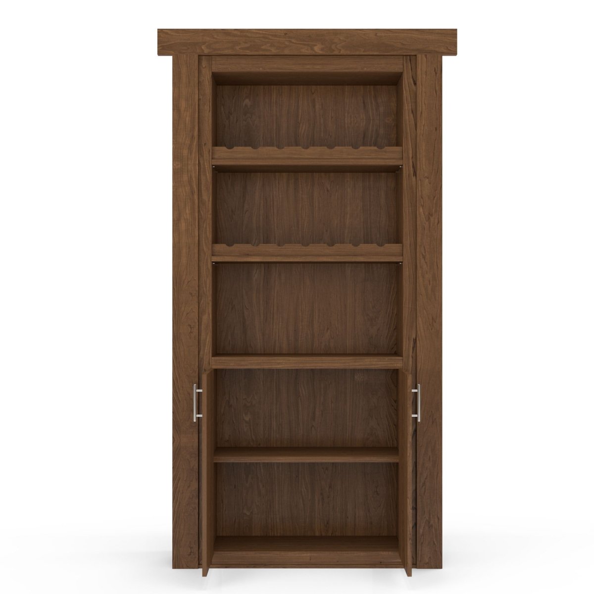 Hidden Flush Mount Maple Wine Rack Door by Murphy Door