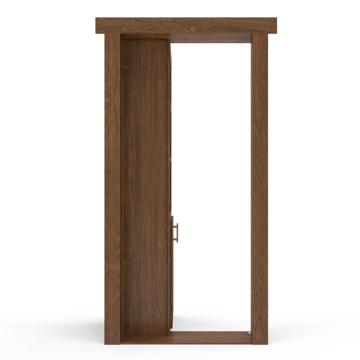 Hidden Flush Mount Maple Wine Rack Door by Murphy Door