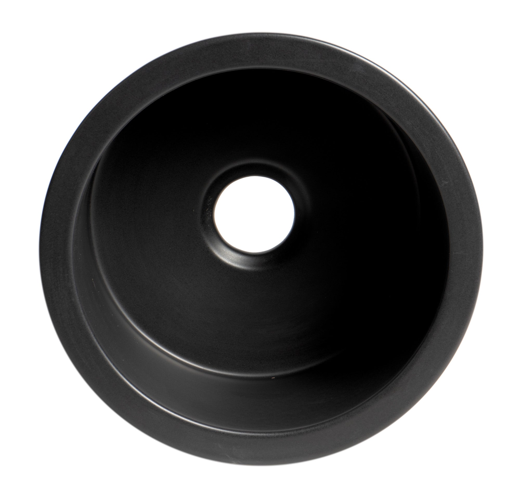 ALFI brand ABF1818R Round 18" x 18" Undermount / Drop In Fireclay Prep Sink