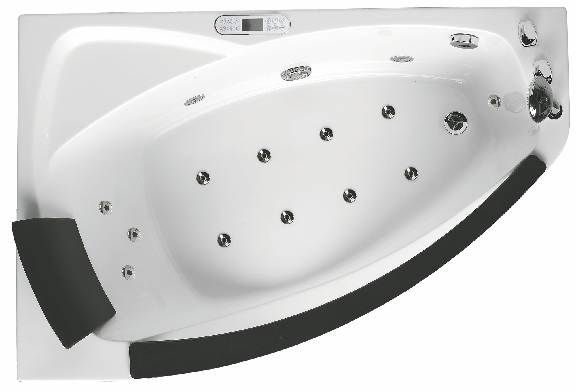 EAGO AM198ETL-R 5′ Acrylic Whirlpool Corner Bathtub with Glass Front