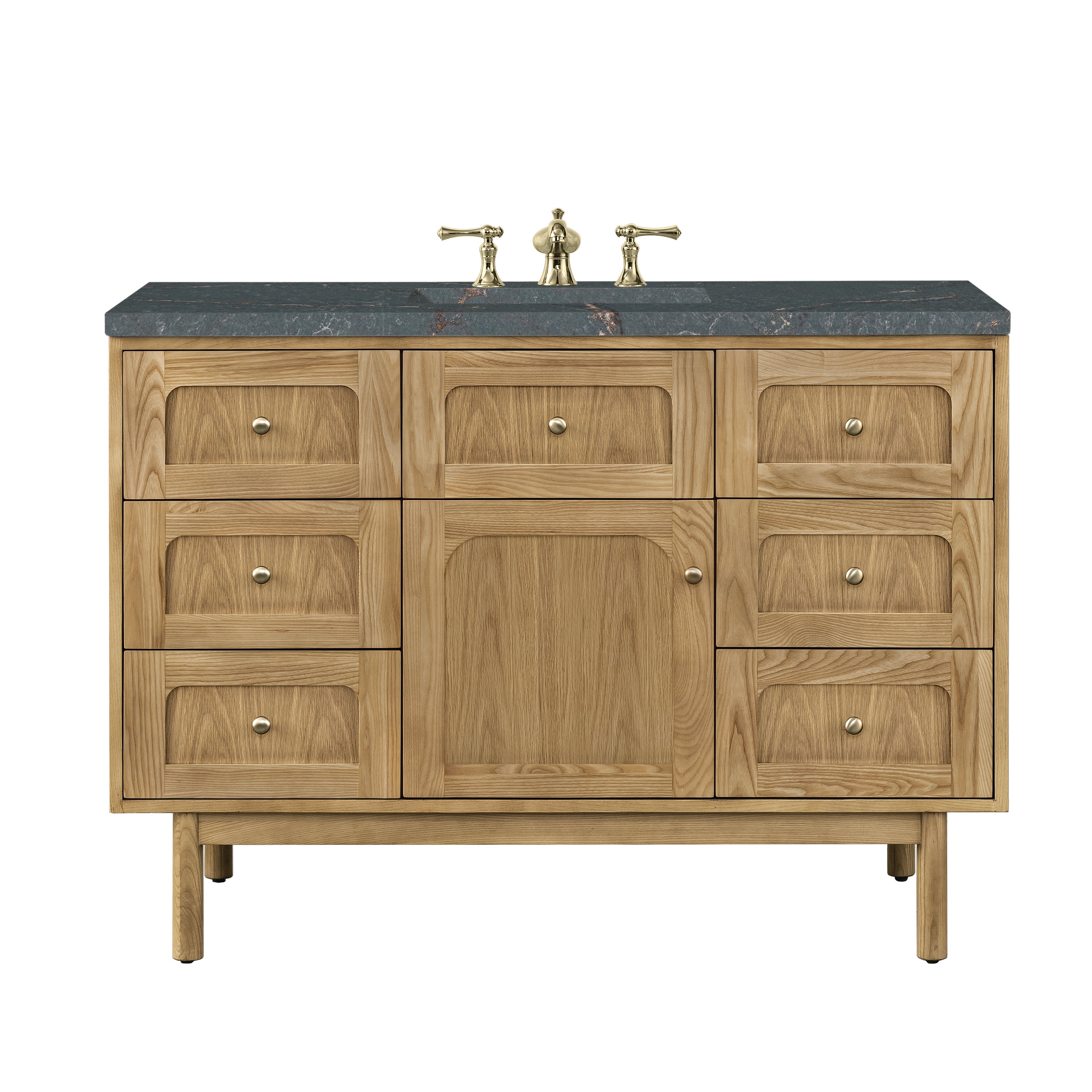 James Martin Laurent 48" Single Vanity in Light Natural Oak with 3cm Countertop