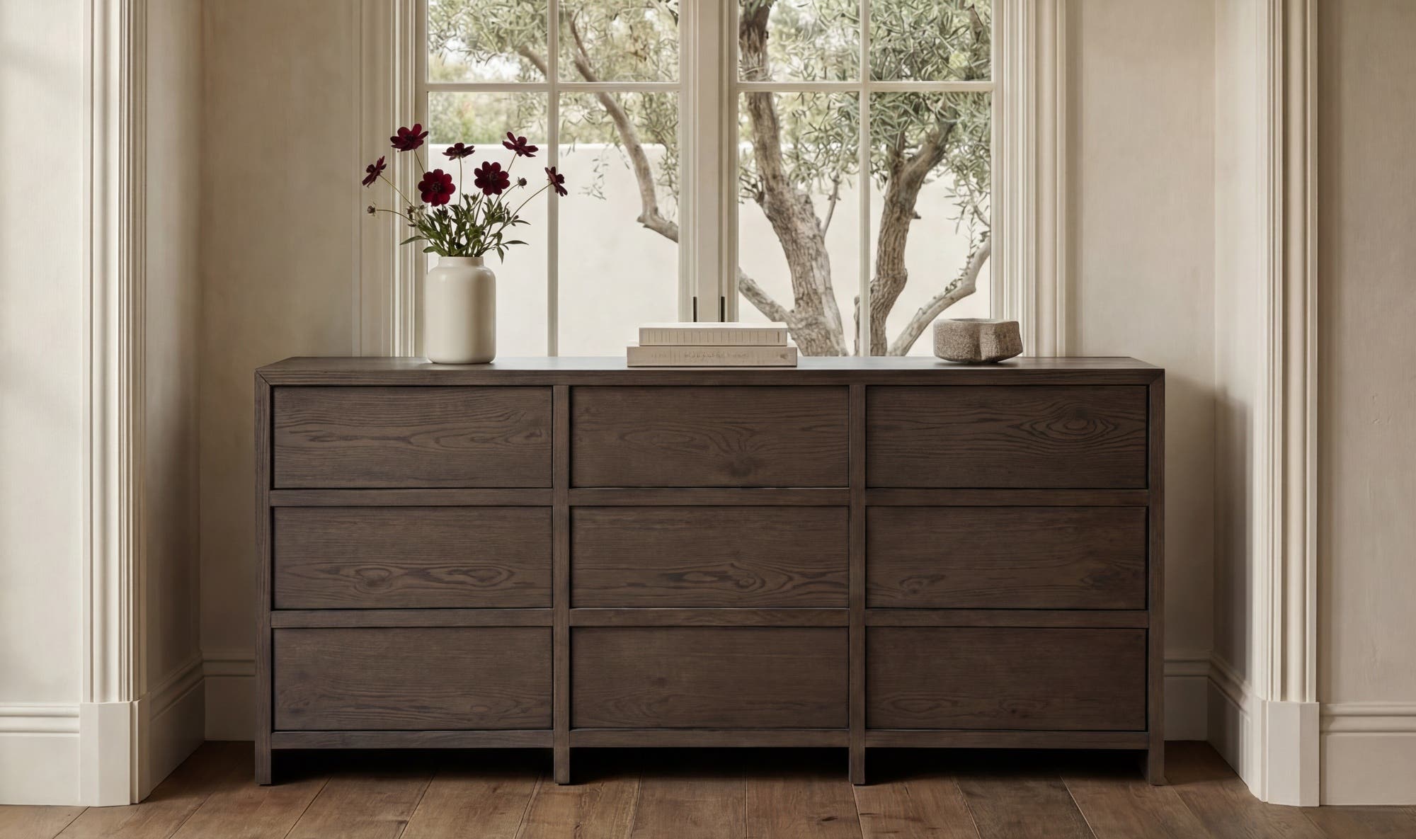 Moes Jenson 9 Drawer Dresser Brown HN-1006