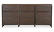 Moes Jenson 9 Drawer Dresser Brown HN-1006