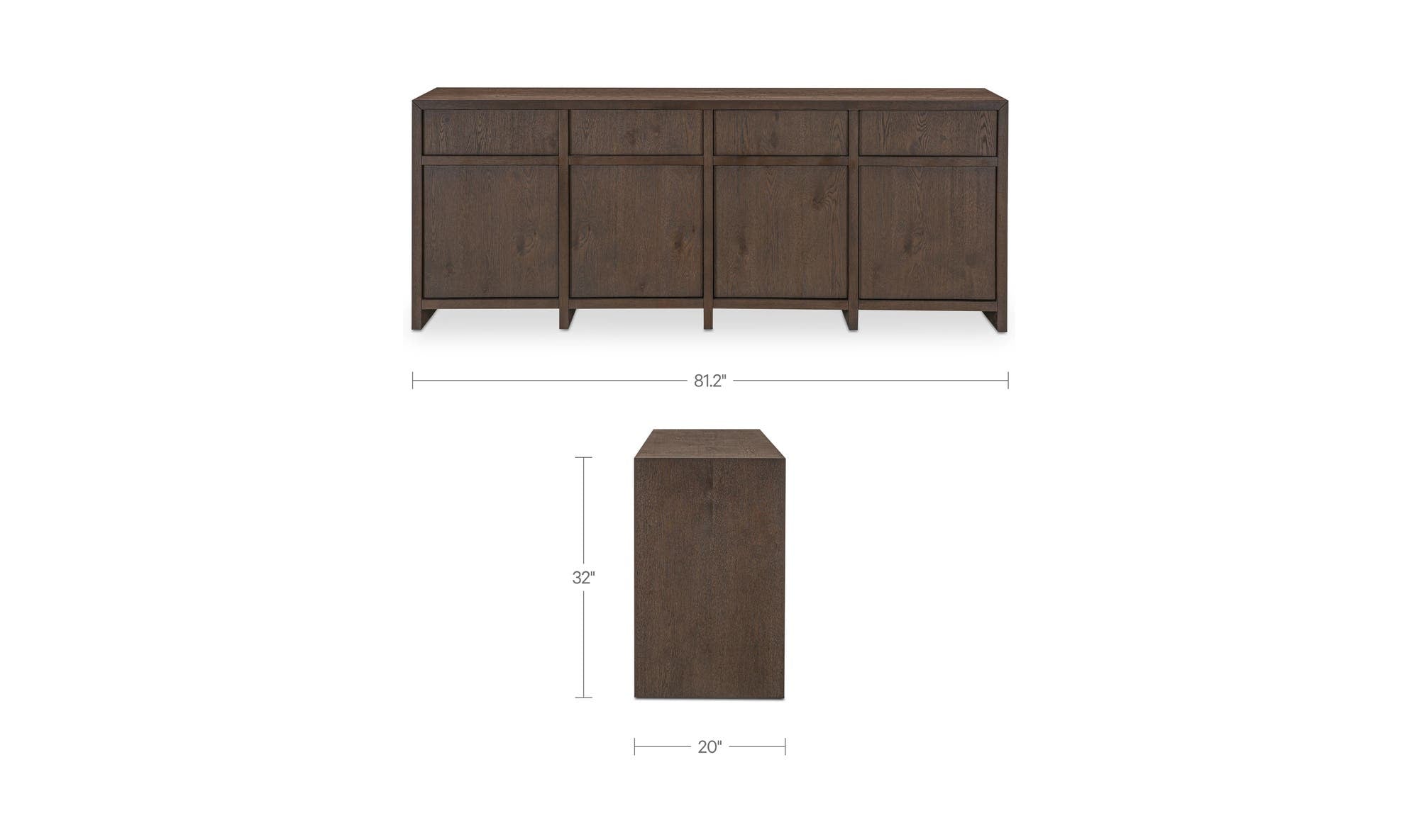 Moes Jenson Sideboard Brown HN-1009