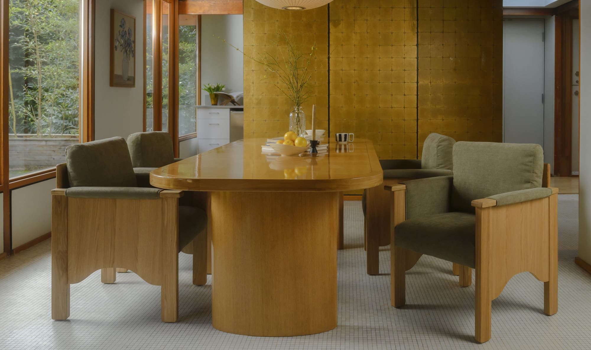 Moes Mallory Dining Table Natural HN-1010