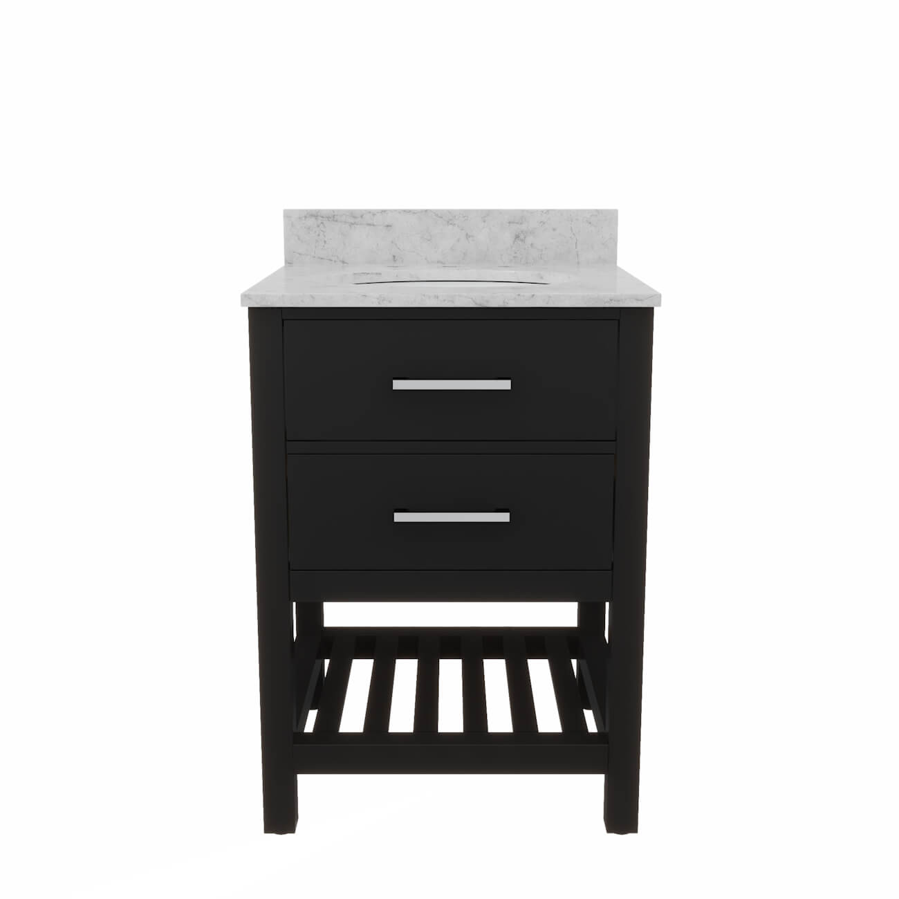 MAIDSTONE Holden 24 Inch Birch and Oak Console Vanity