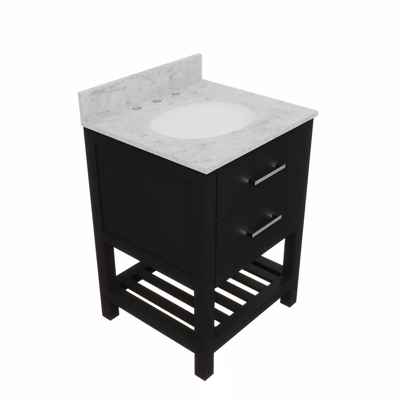 MAIDSTONE Holden 24 Inch Birch and Oak Console Vanity