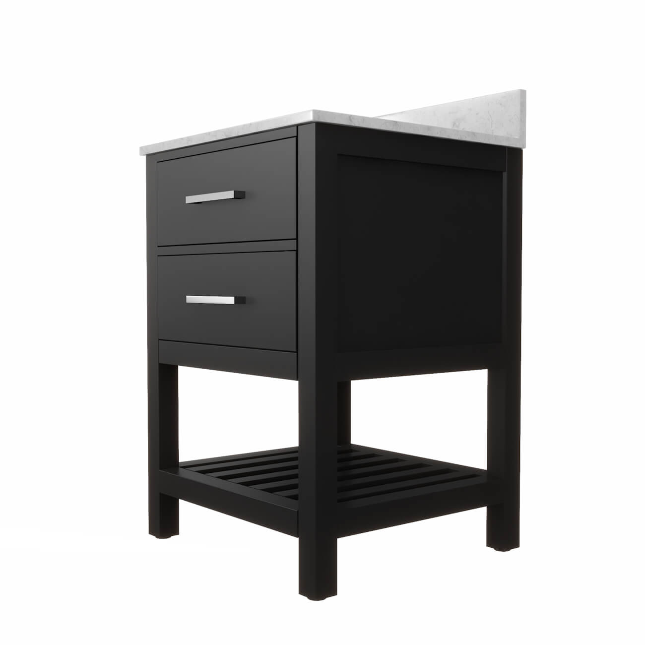 MAIDSTONE Holden 24 Inch Birch and Oak Console Vanity