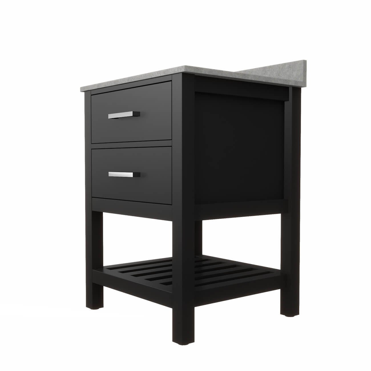 MAIDSTONE Holden 24 Inch Birch and Oak Console Vanity
