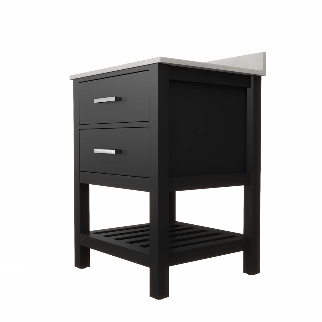 MAIDSTONE Holden 24 Inch Birch and Oak Console Vanity