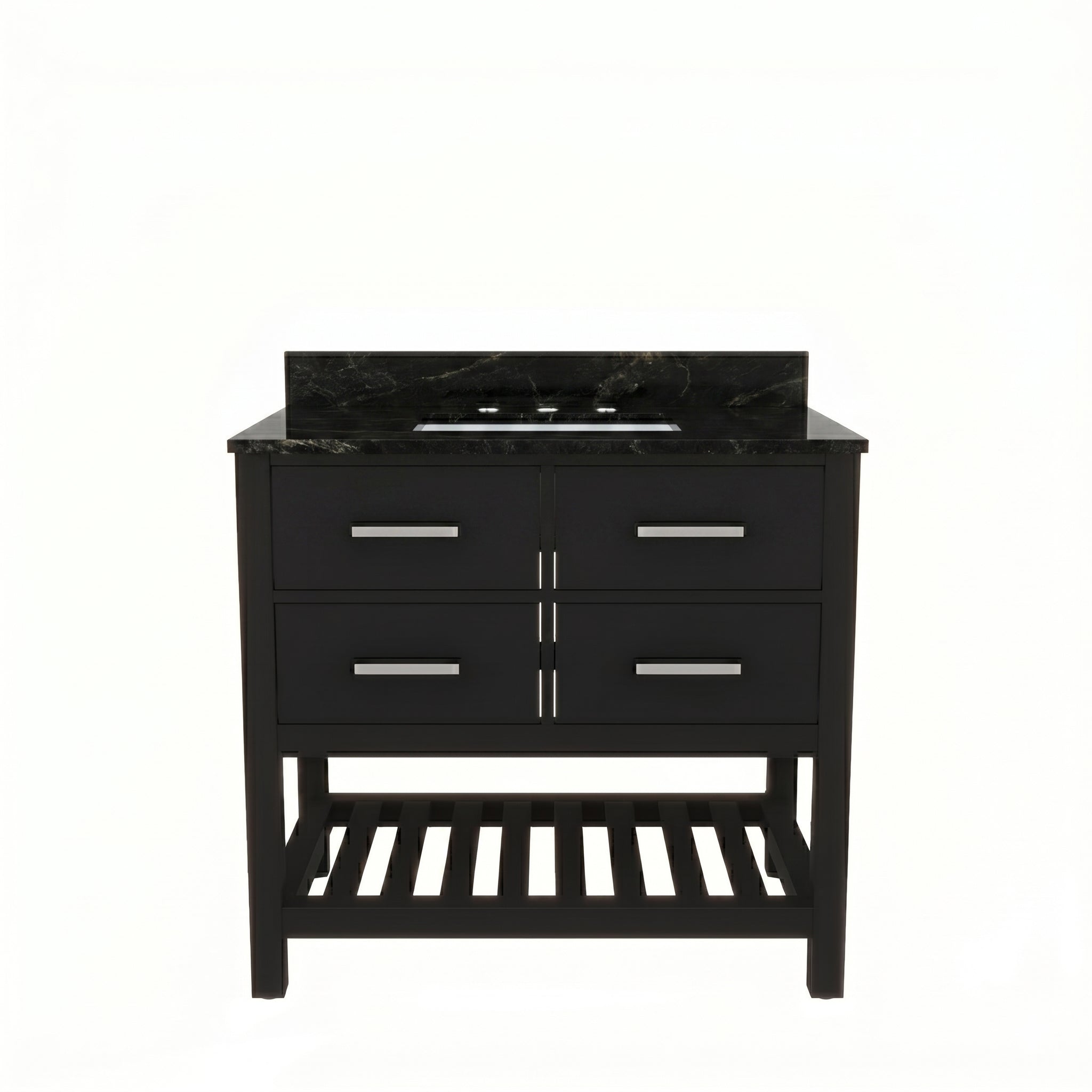 MAIDSTONE Holden 36 Inch Birch and Oak Console Vanity