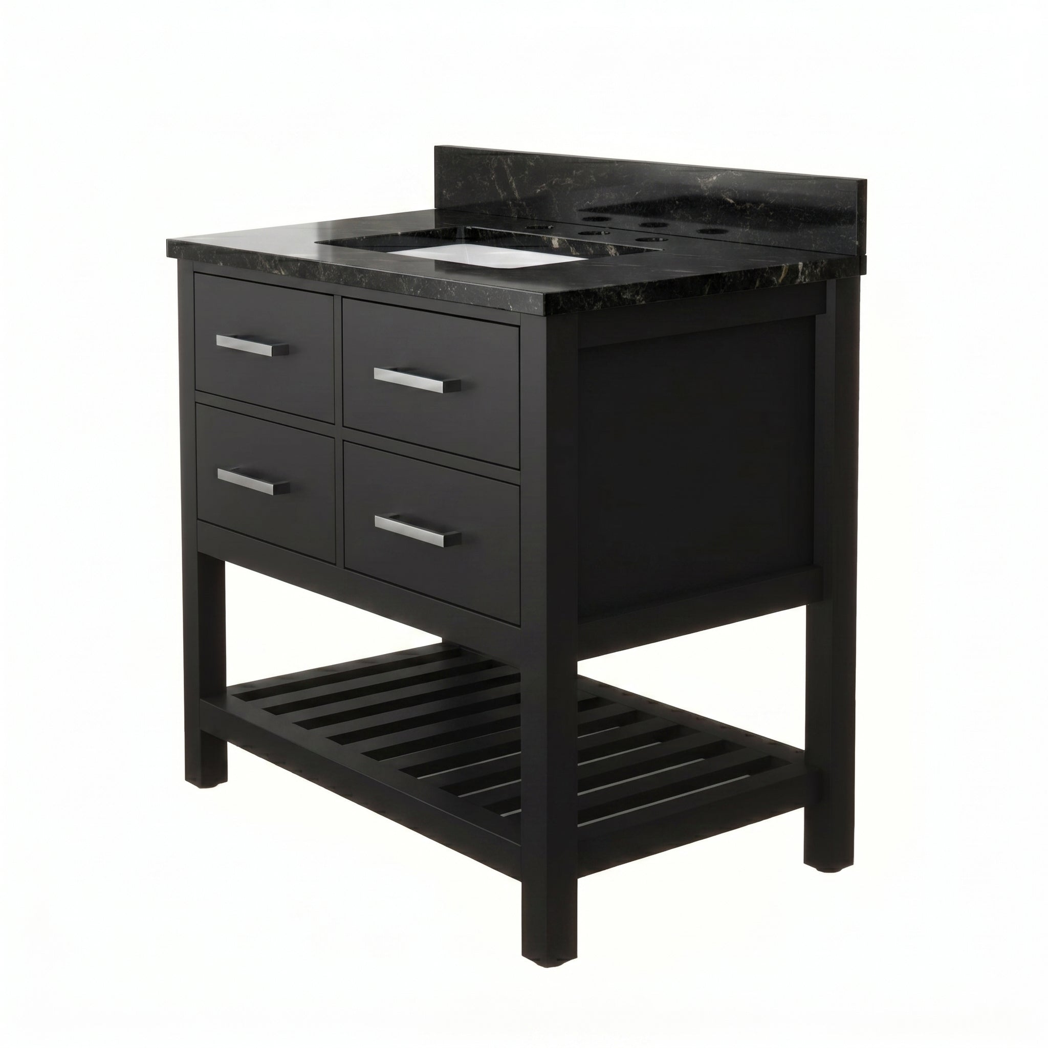MAIDSTONE Holden 36 Inch Birch and Oak Console Vanity
