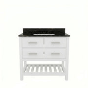 MAIDSTONE Holden 36 Inch Birch and Oak Console Vanity