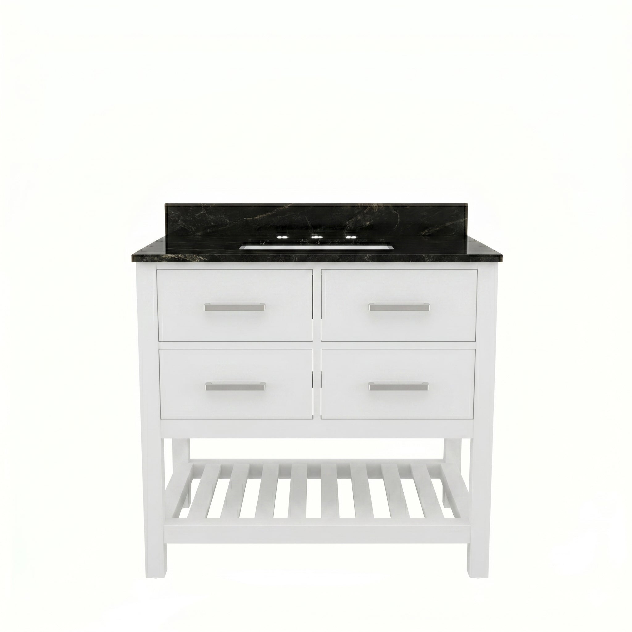 MAIDSTONE Holden 36 Inch Birch and Oak Console Vanity