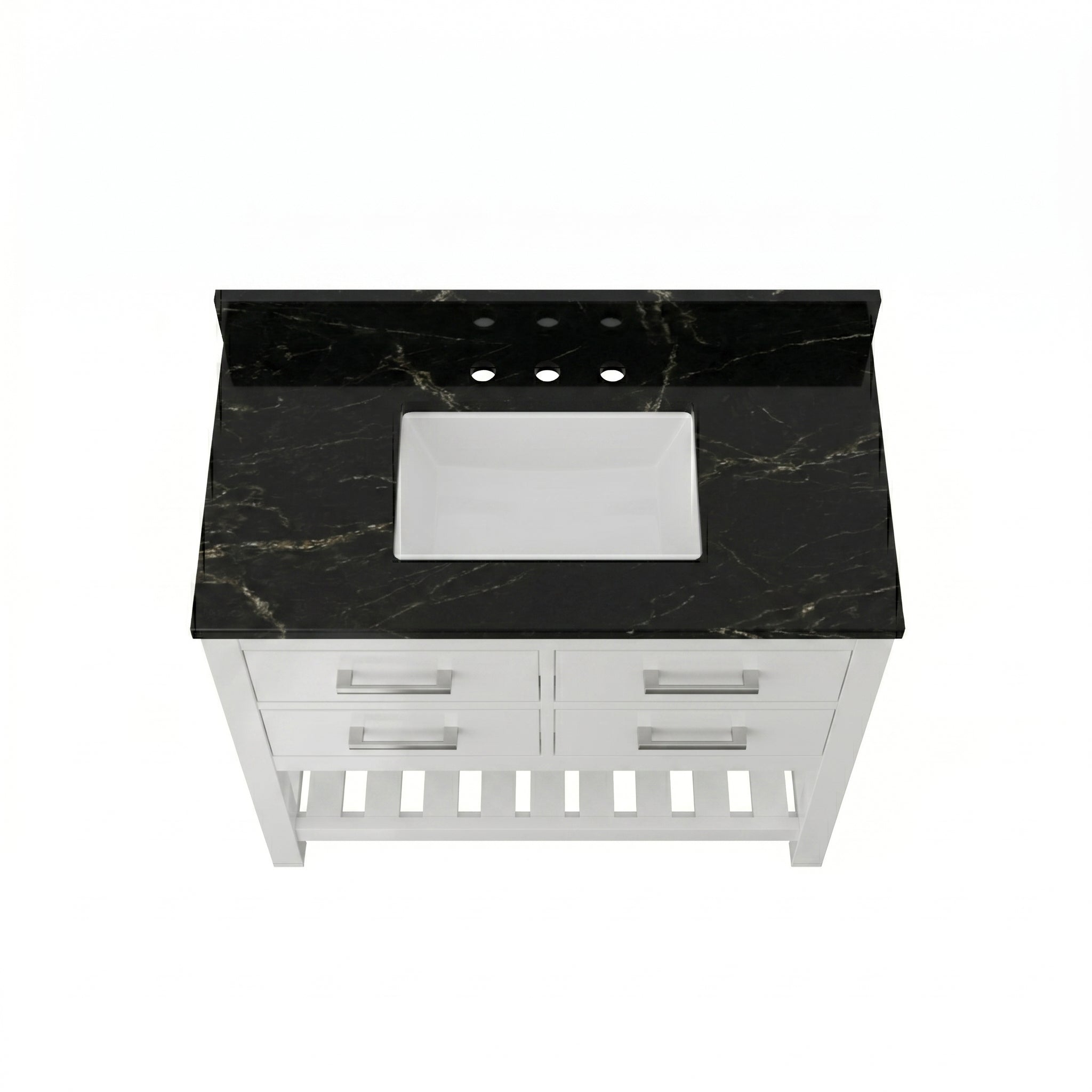 MAIDSTONE Holden 36 Inch Birch and Oak Console Vanity