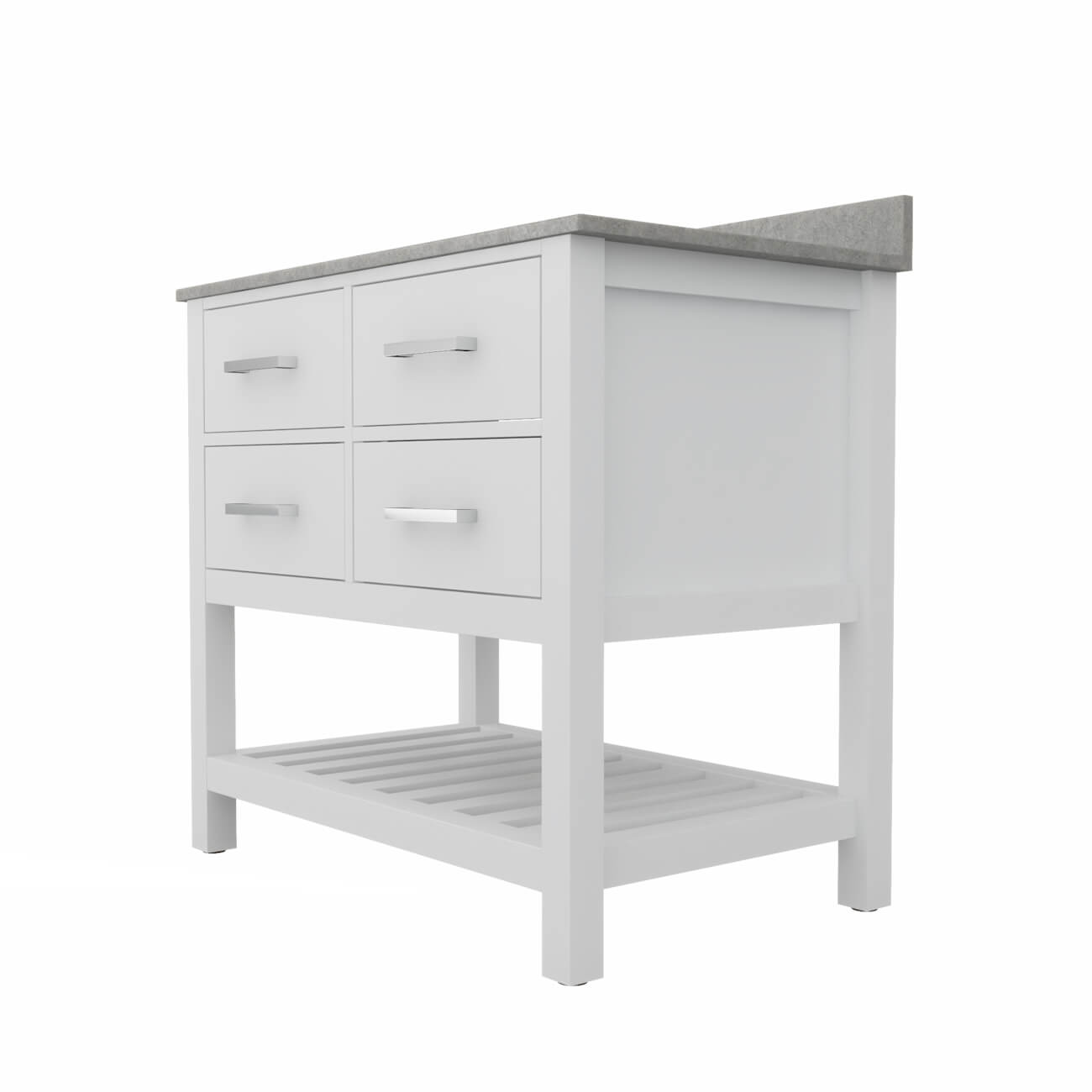 MAIDSTONE Holden 36 Inch Birch and Oak Console Vanity