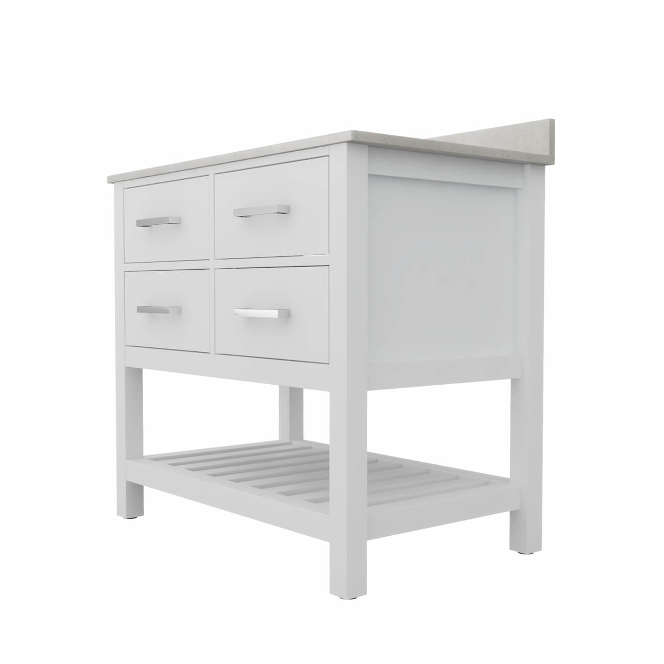 MAIDSTONE Holden 36 Inch Birch and Oak Console Vanity