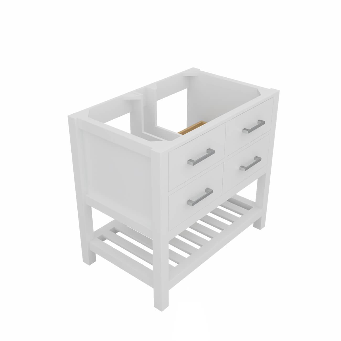 MAIDSTONE Holden 36 Inch Birch and Oak Console Vanity